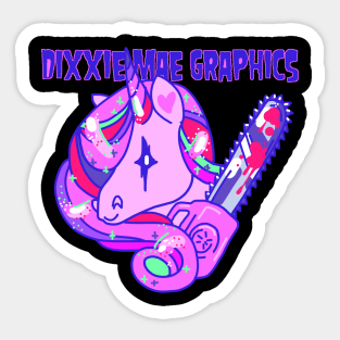 Dixxie Mae Graphics super cool logo design Sticker